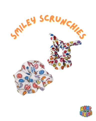 Smiley Hair Scrunchies