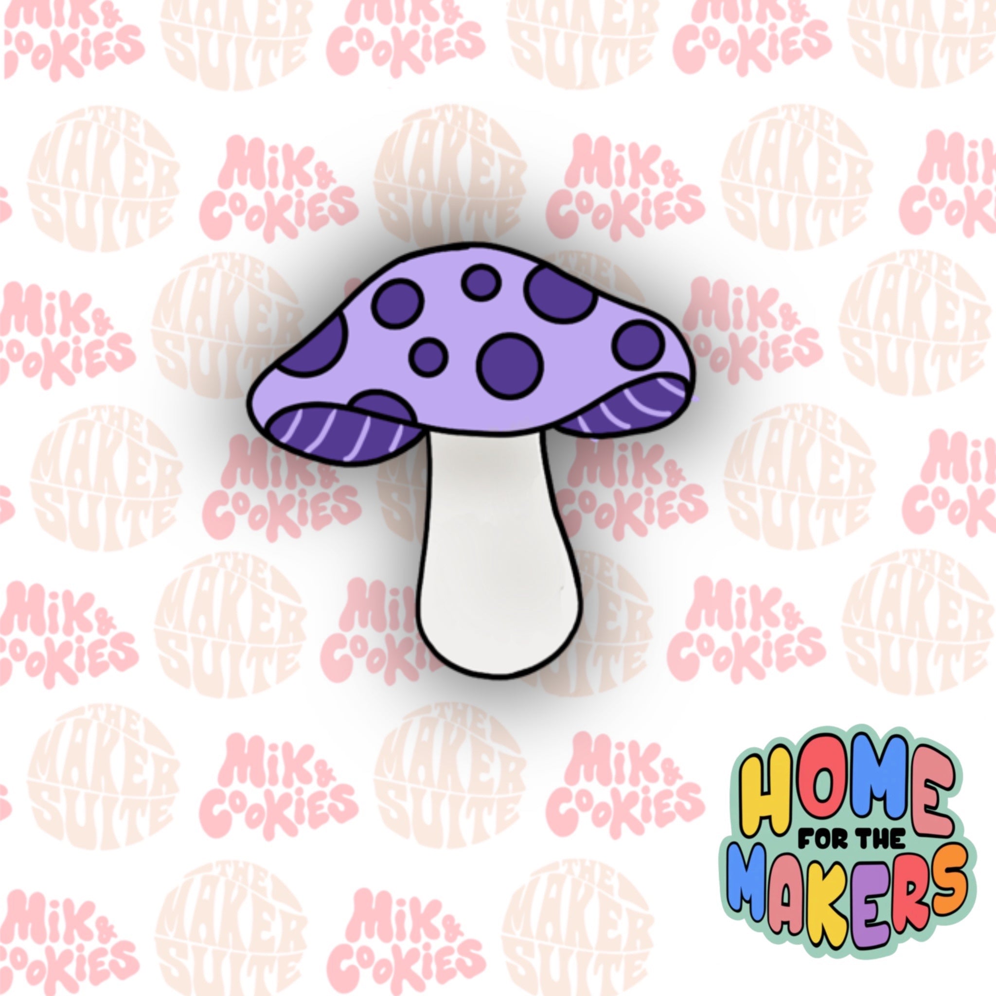Single Purple Mushroom