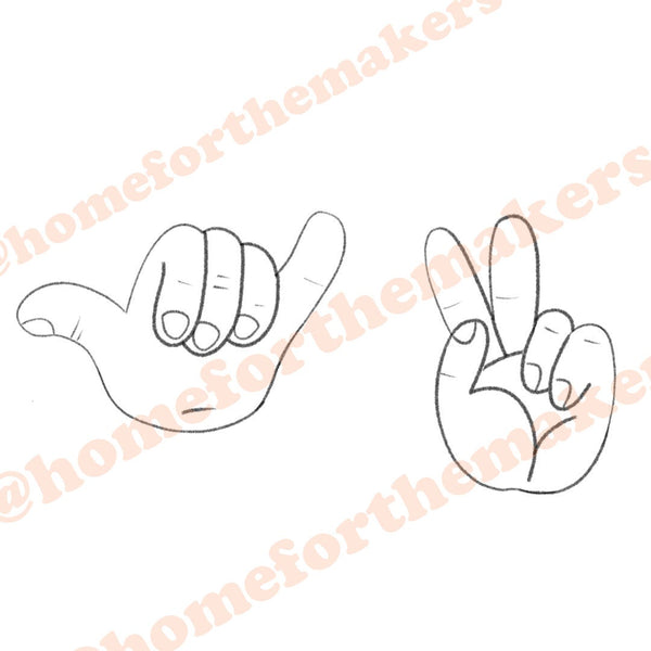 Hang Loose Hand Sign